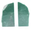 Aventurine bokstöd 2 stycken - 0