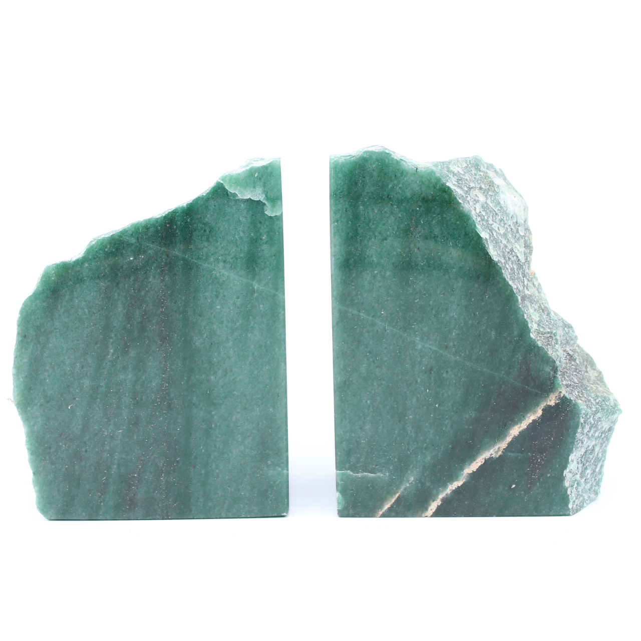 Aventurine bokstöd 2 stycken