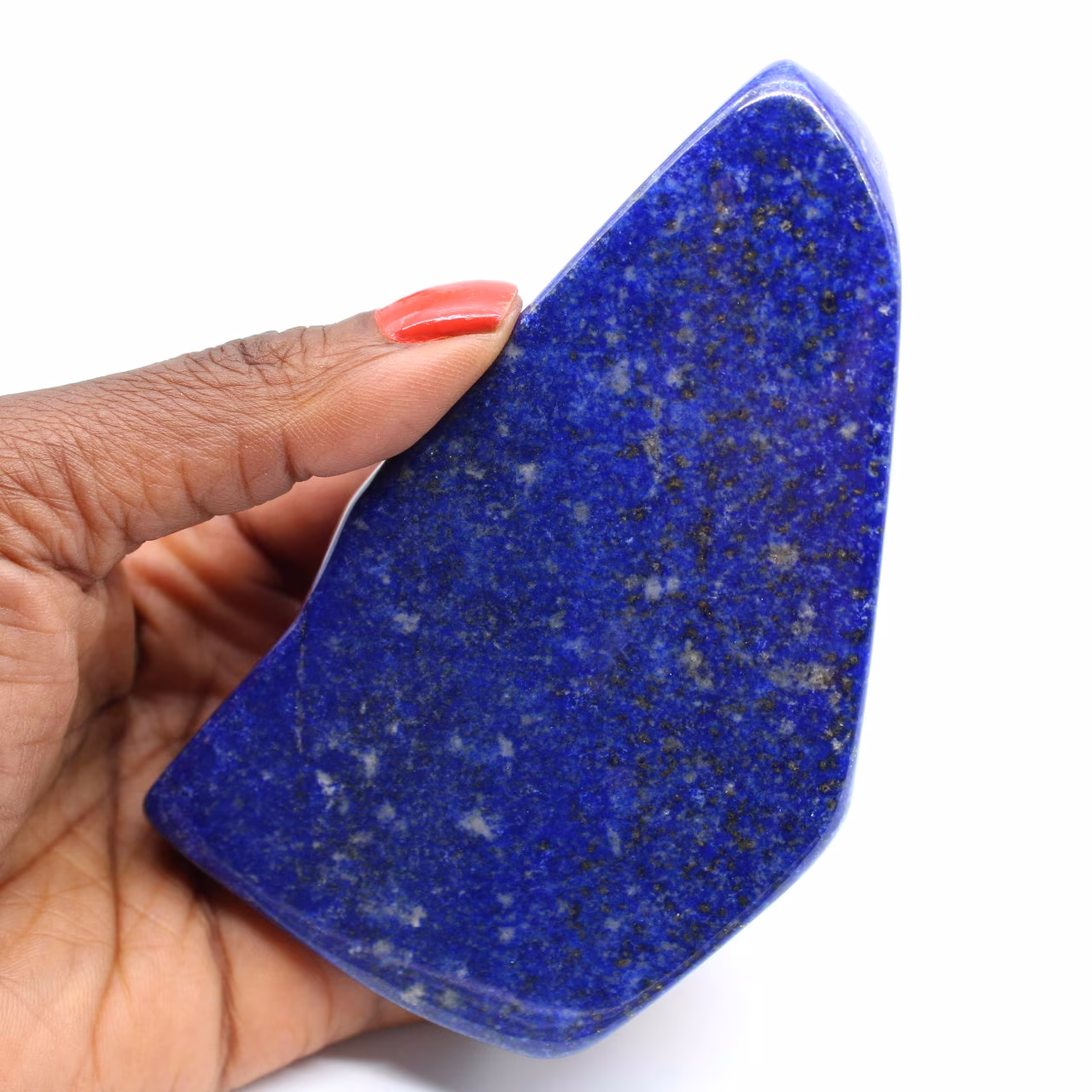 Polerad lapis lazuli för dekoration