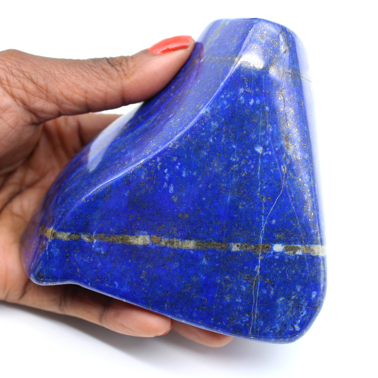Samlarens polerade lapis lazuli