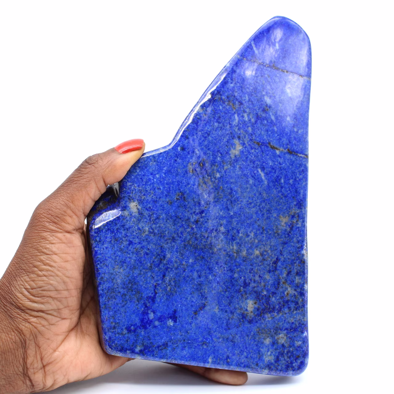 Polerad naturlig lapis lazuli
