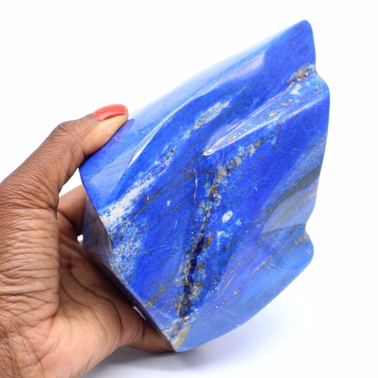 Stor dekorativ sten i Lapis-lazuli