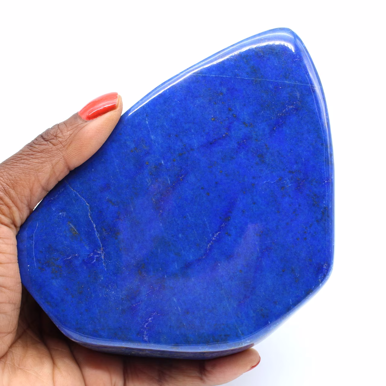 Polerad naturlig lapis lazuli