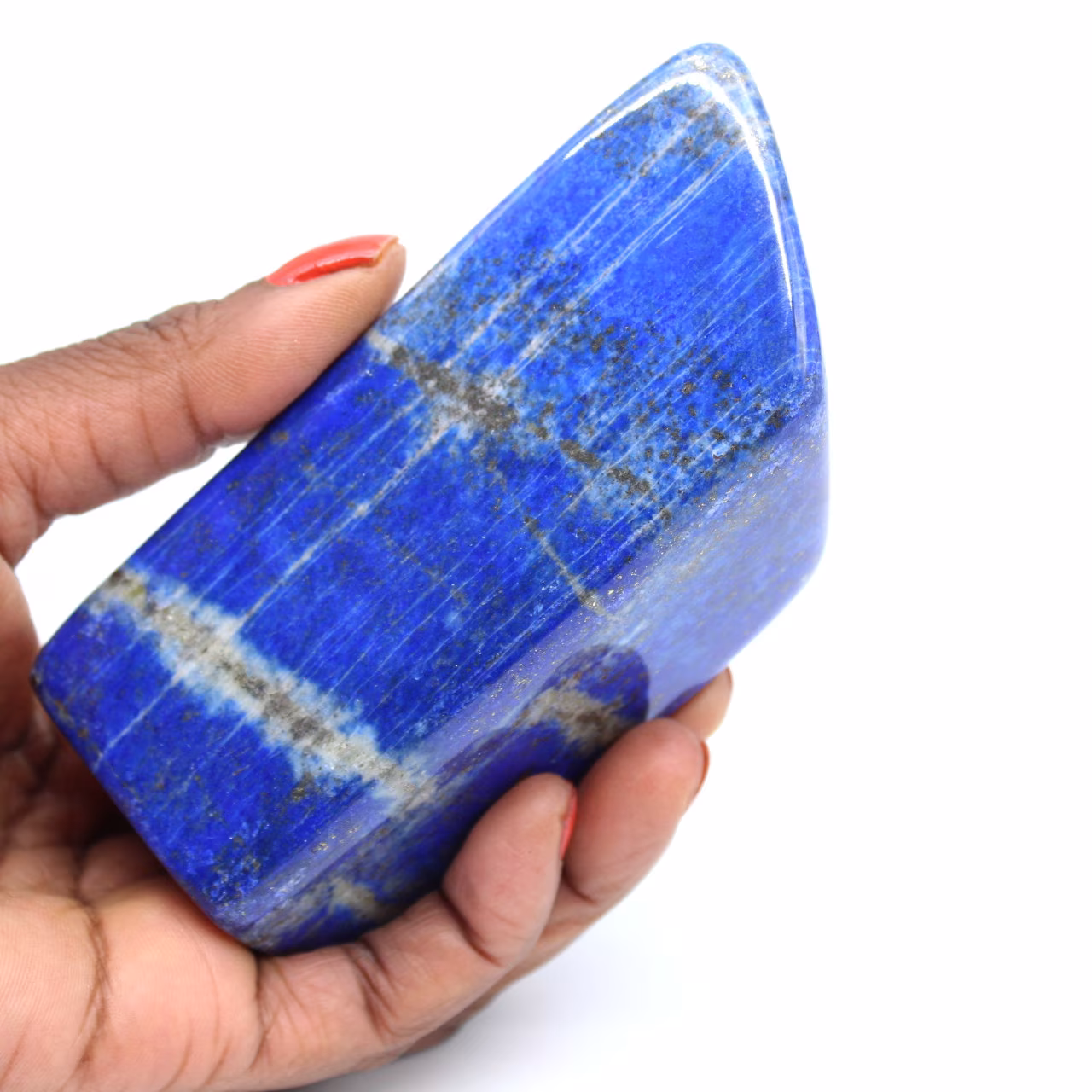 Lapis lazuli polerad sten