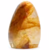 Quartz jaune forme polie