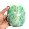 Polerad grön fluoritsten - 1