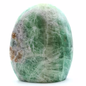 Polerad grön fluoritsten