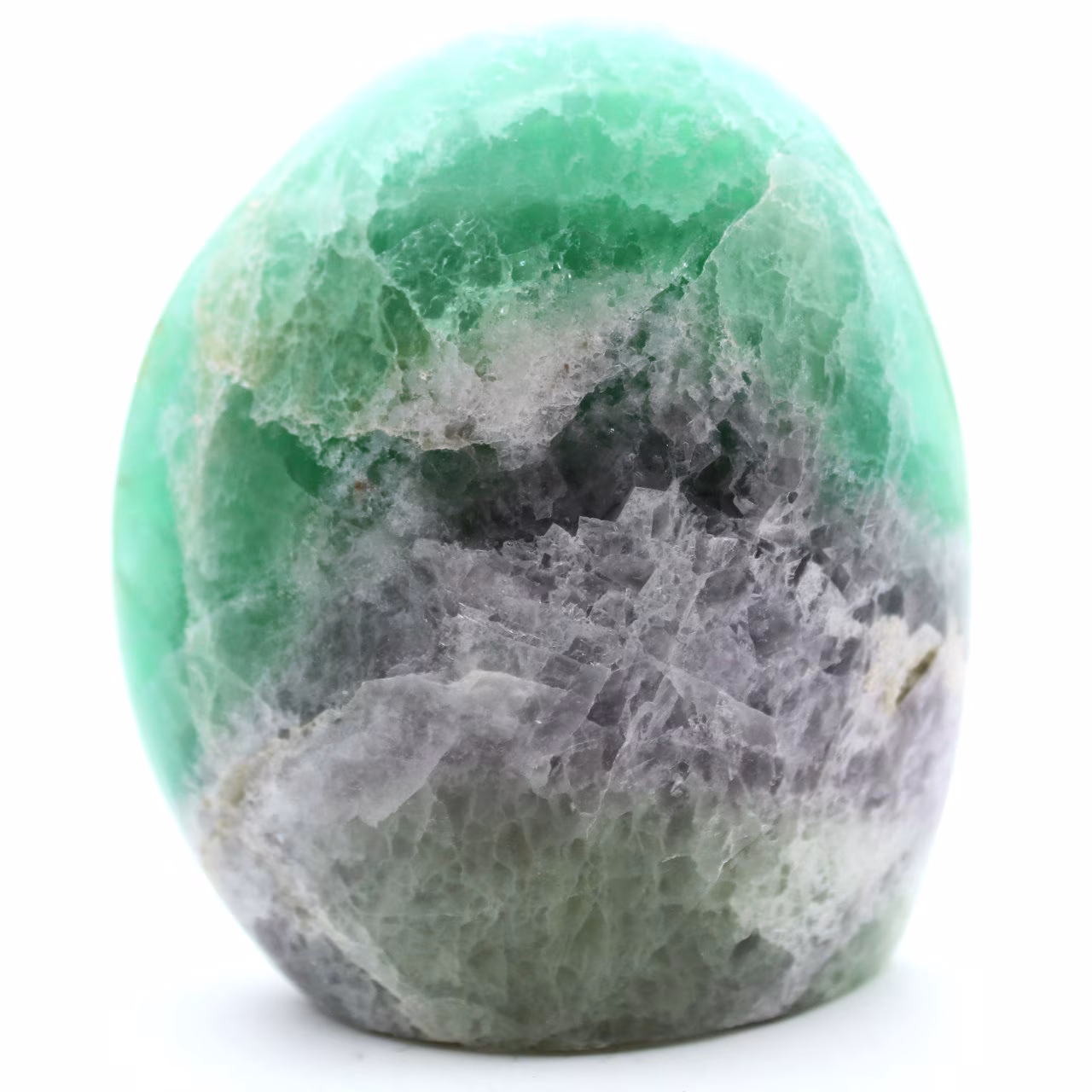Naturlig grön fluoritsten