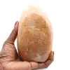 Polerat naturligt microline rosa månstensblock - 1
