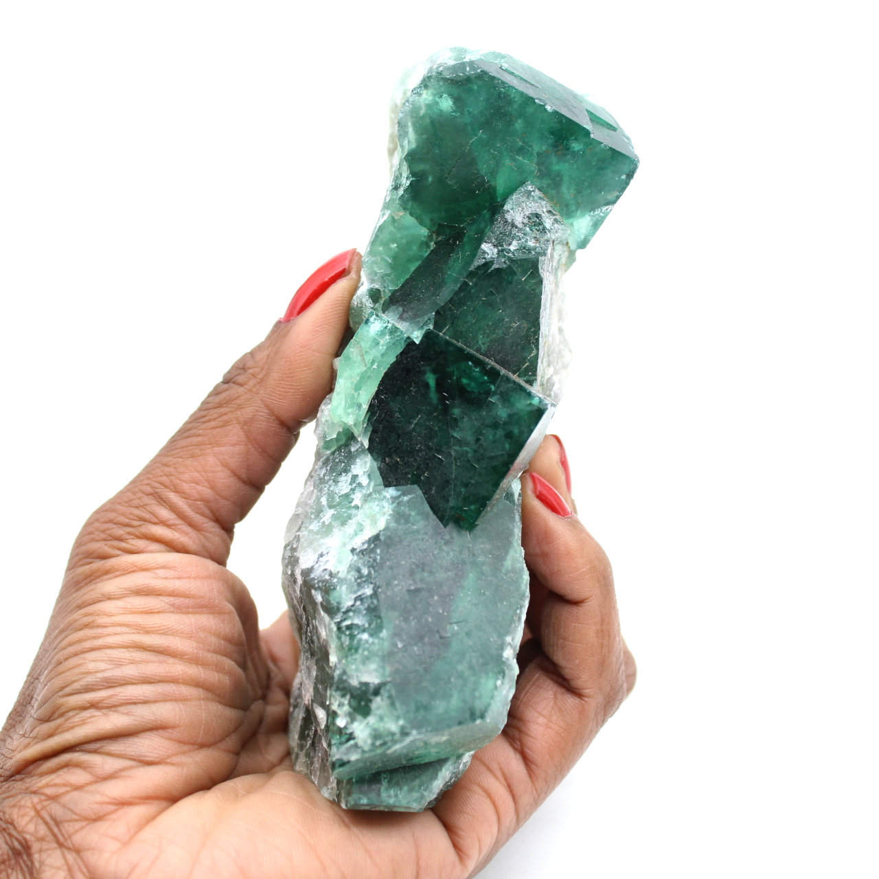 Kubisk fluoritkristallisation från Madagaskar