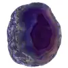 Skiva av lila agatmineral - 0
