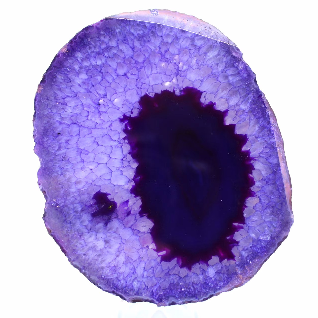 Minerallila agat dekoration
