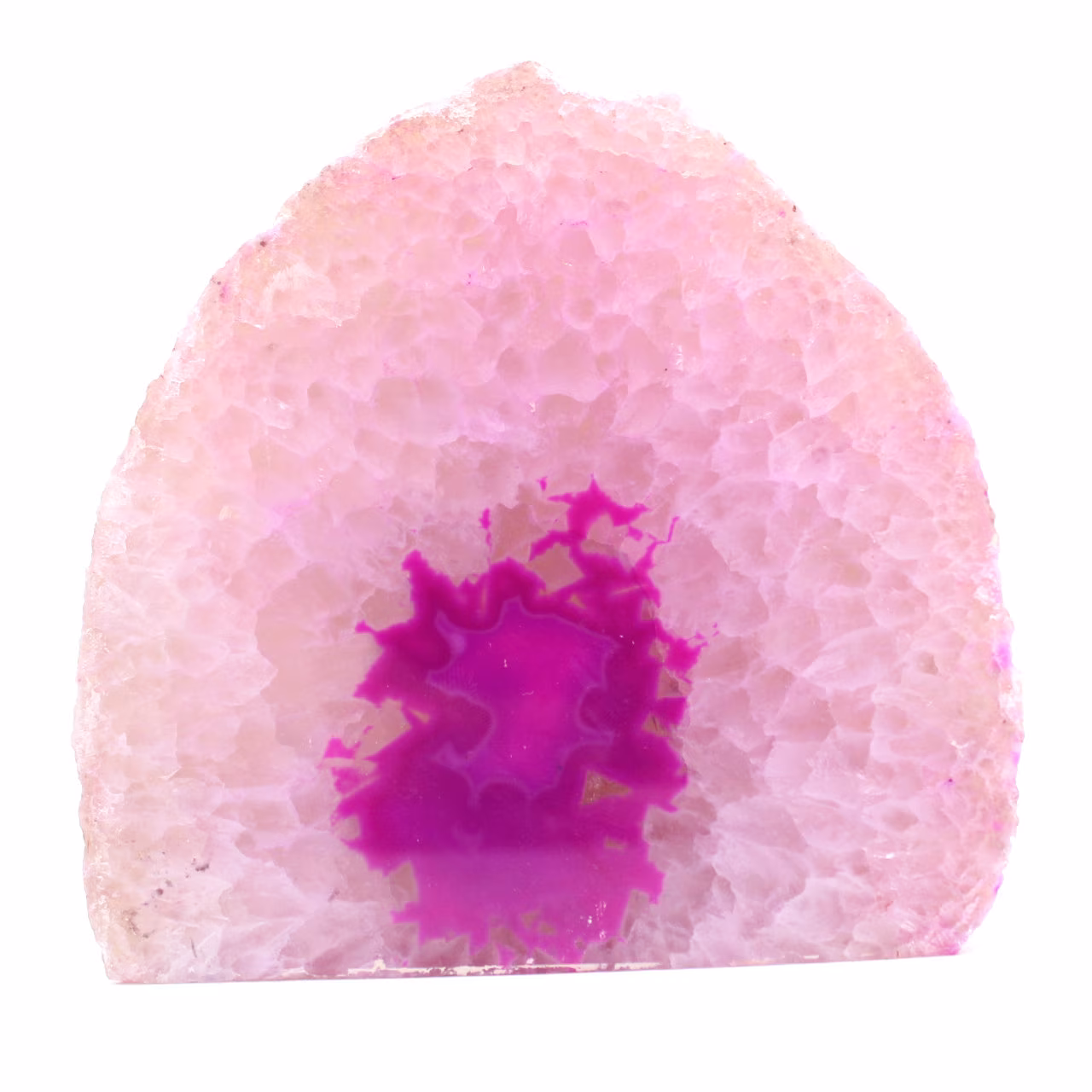 Naturlig dekorativ rosa agat
