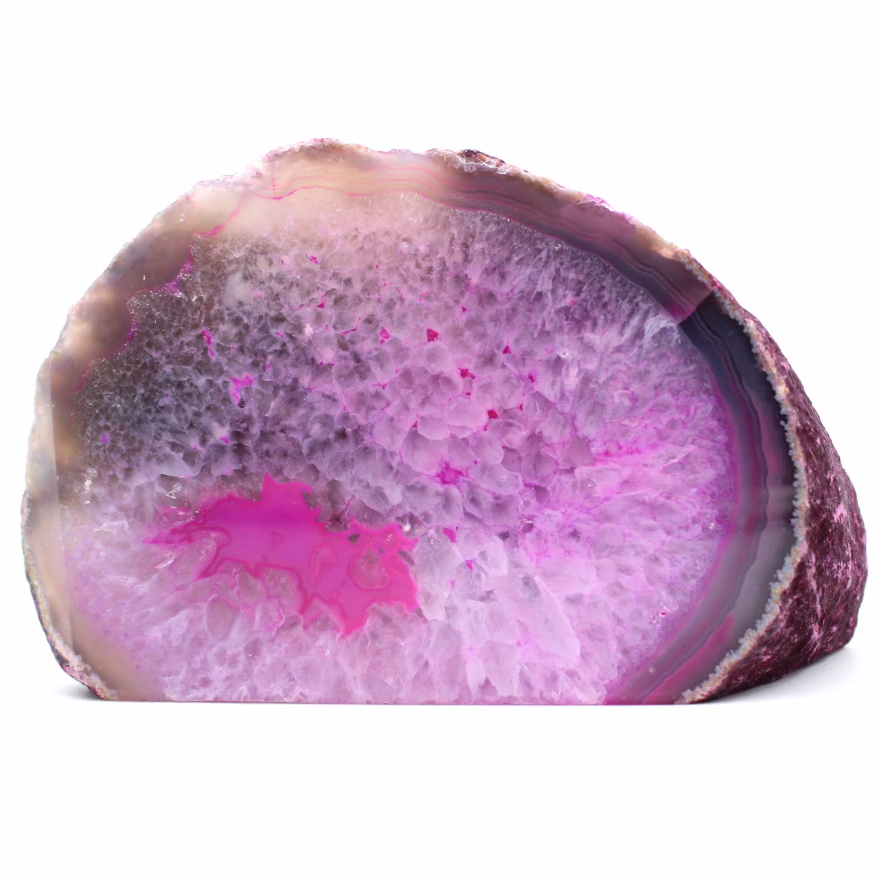 Rosa agat dekoration