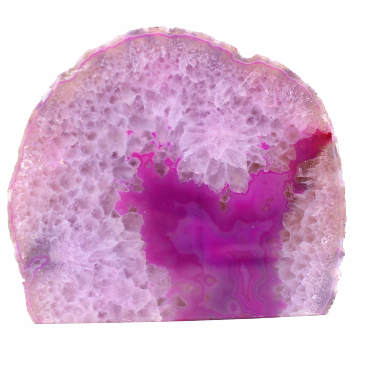 Mineralrosa agat dekoration