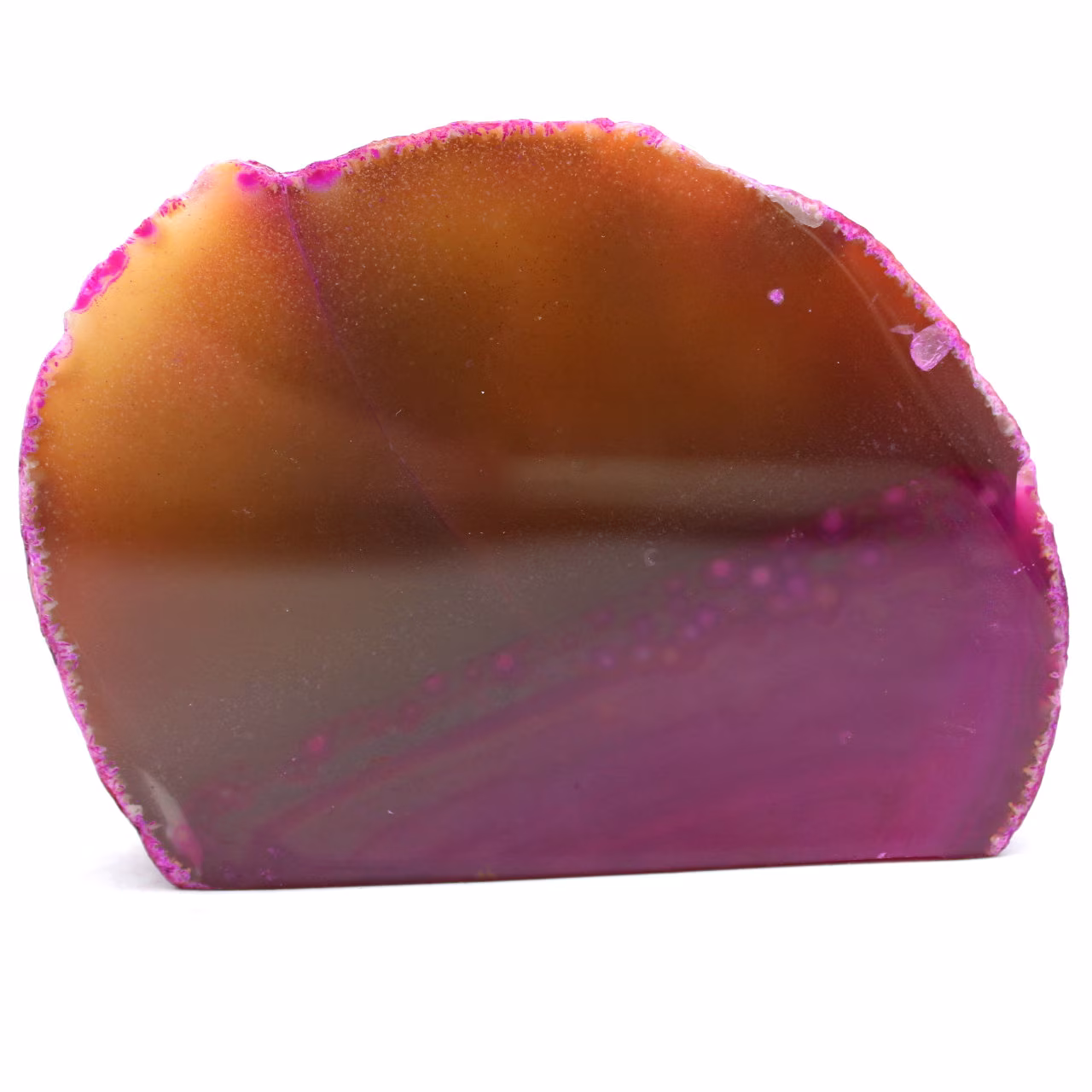 Dekorsten i rosa agat