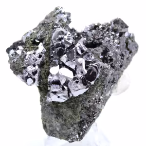 Sphalerit och galena naturliga kristaller