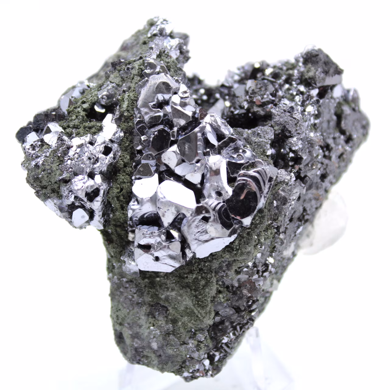 Sphalerit och galena naturliga kristaller