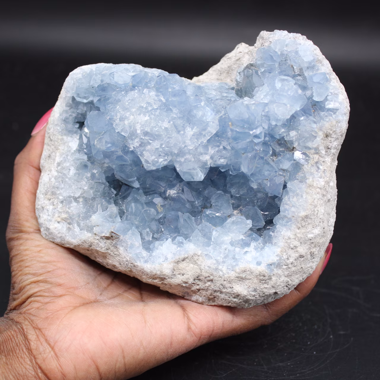 Celestite geode