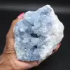 Blå kristalliserad celestite - 0
