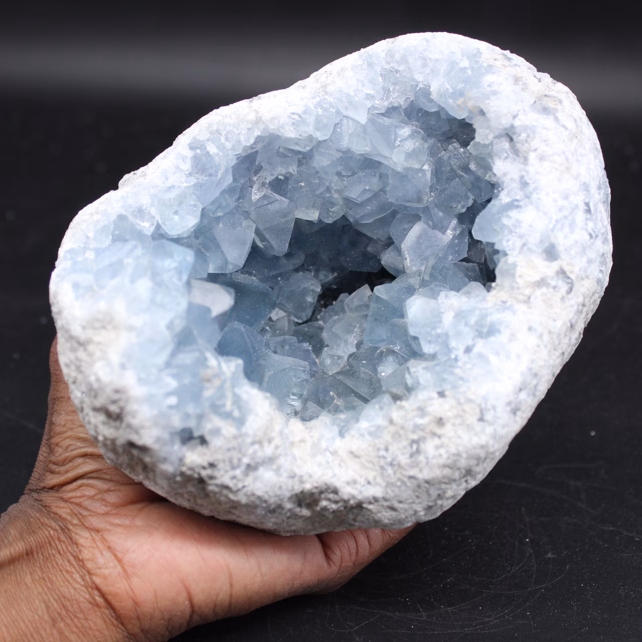Naturlig celestite sten
