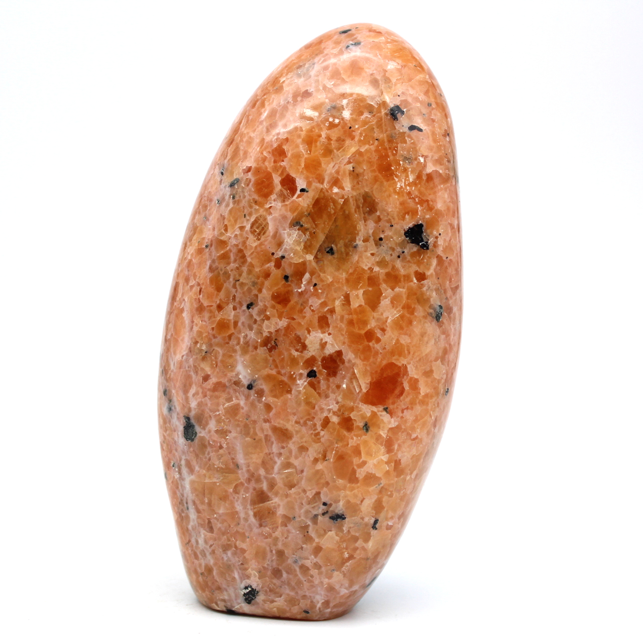 Orange kalcitblock att lägga