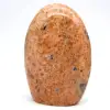 Orange kalcit polerad sten - 2