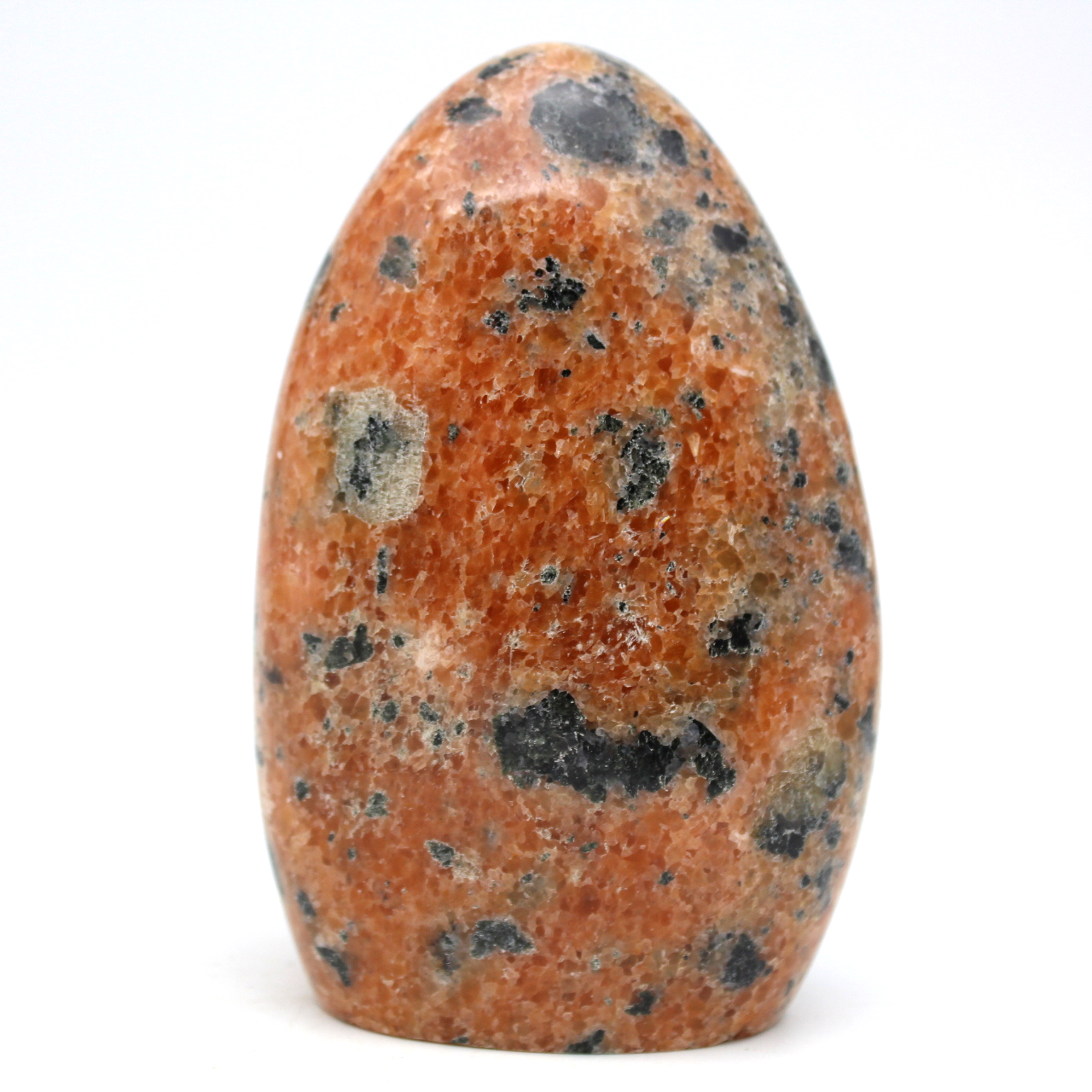 Polerad orange kalcitsten