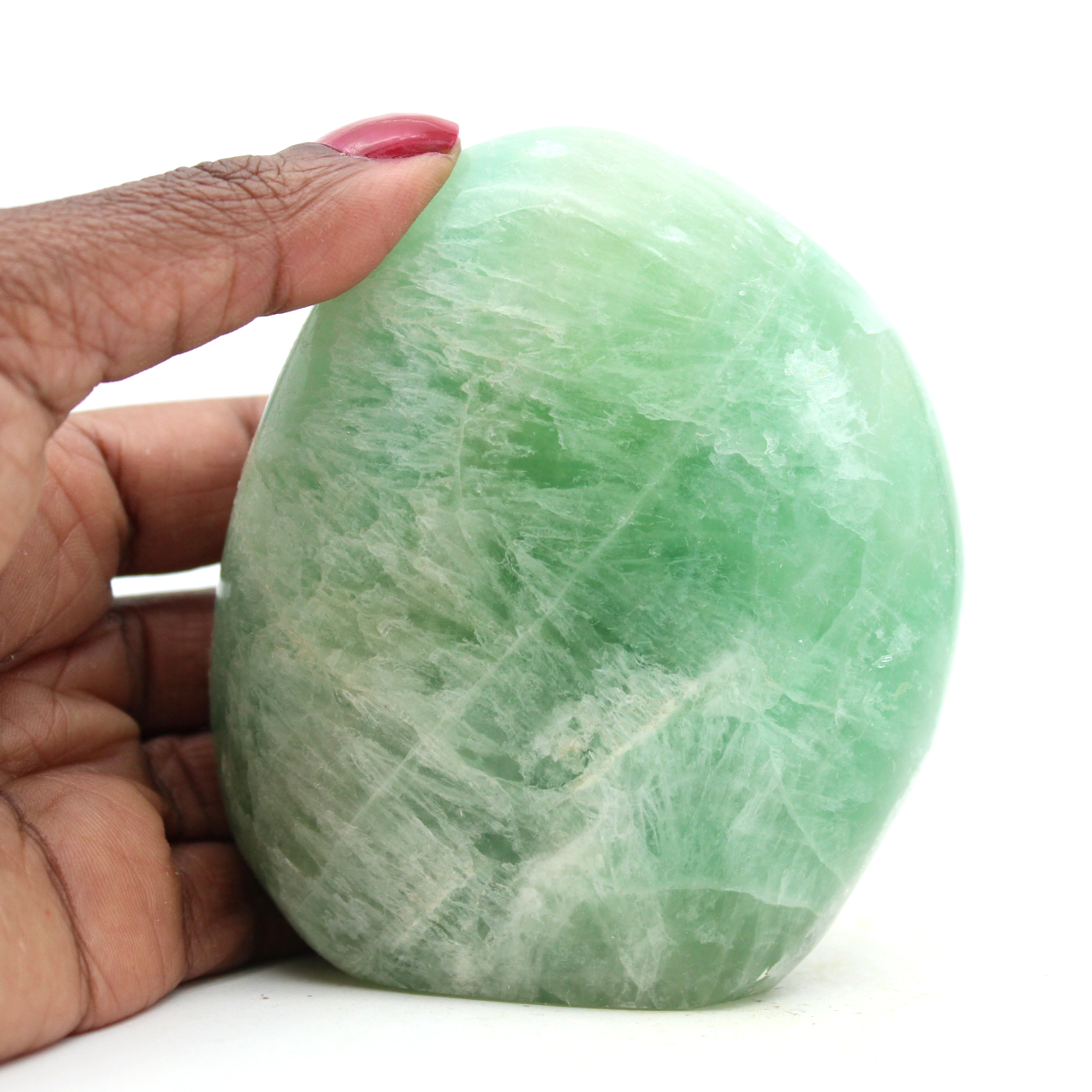 Naturlig grön fluoritrock