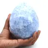 Blått kalcit mineralägg - 0
