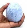 Blått kalcit mineralägg - 0