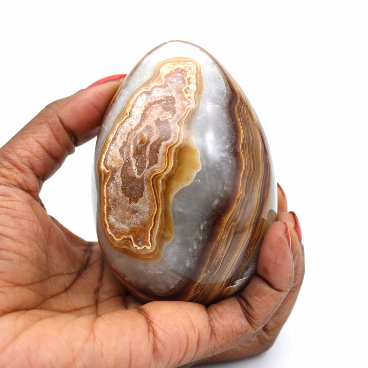 Agat mineral ägg