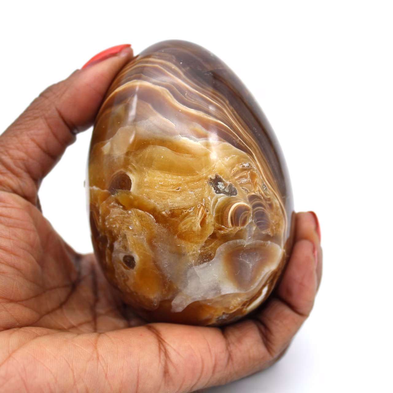 Agat mineral ägg