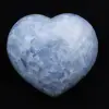 Blått kalcithjärta - 2