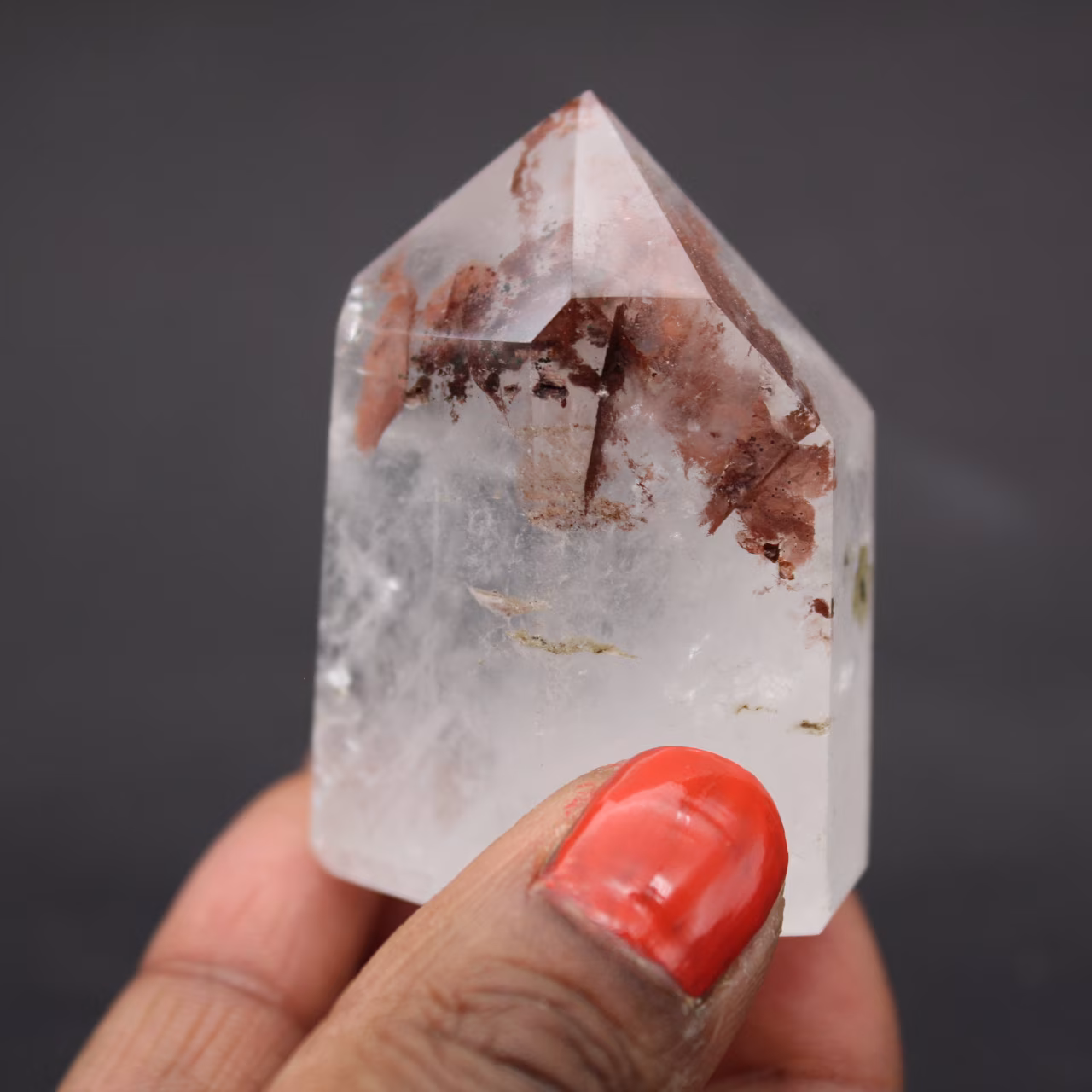 Inclusion prism quartz
