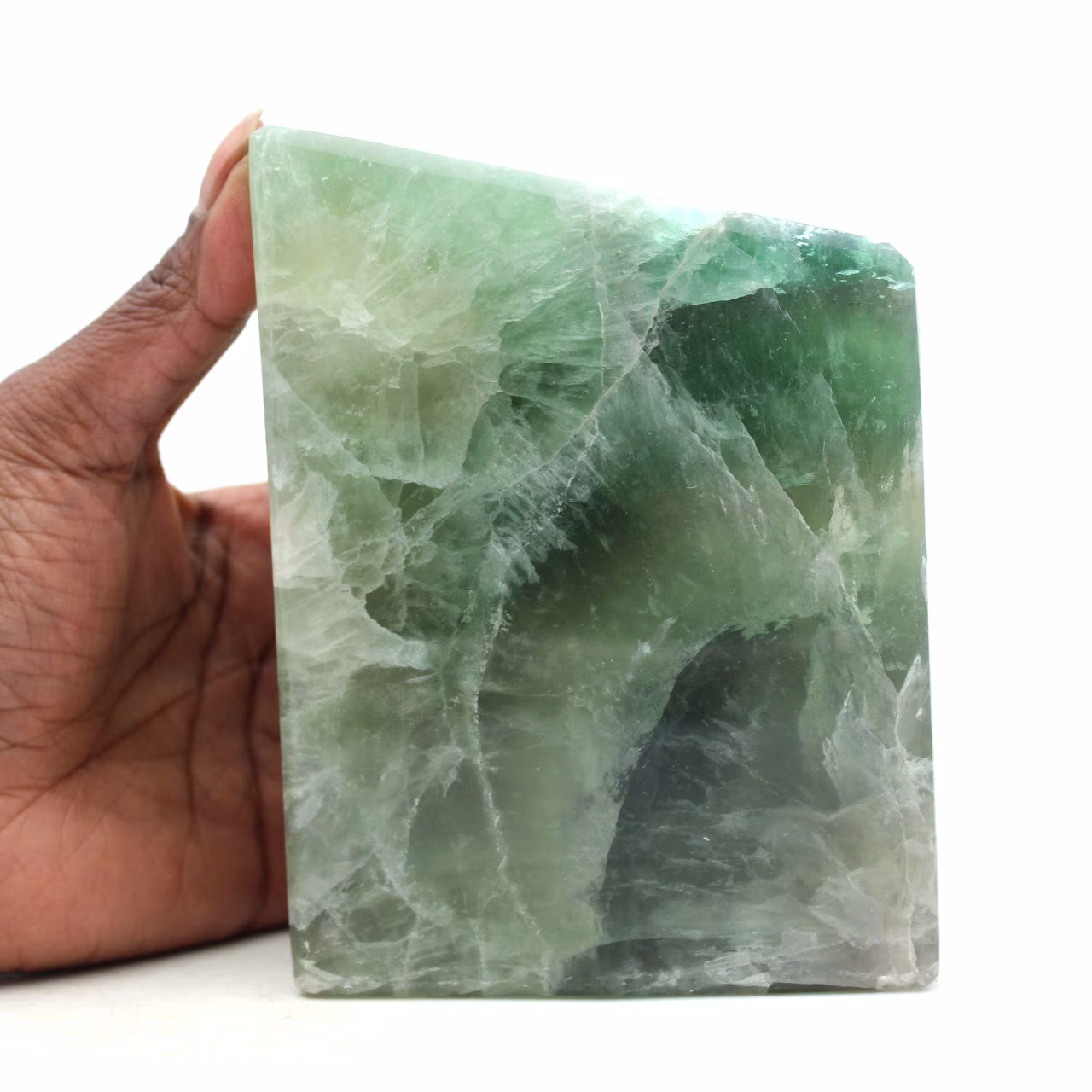 Grön Fluorit Hexahedron