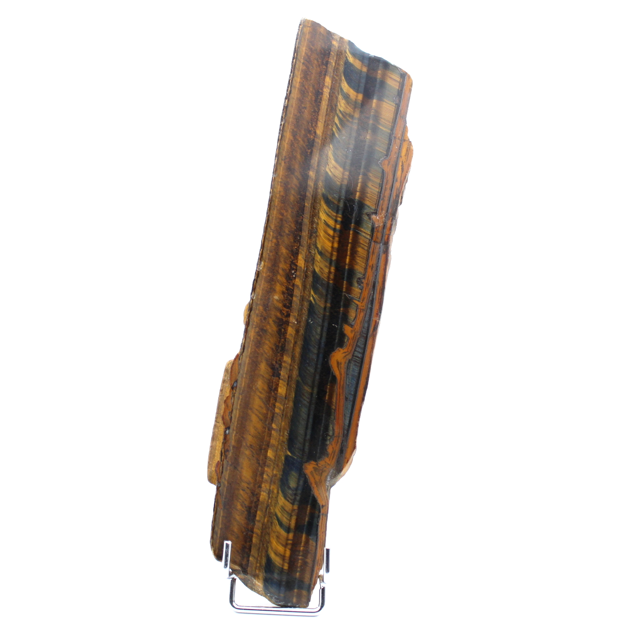 Polerad tiger's eye rock