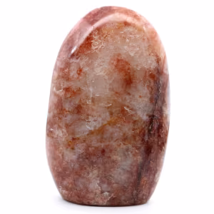 Polerad rock i röd kvarts