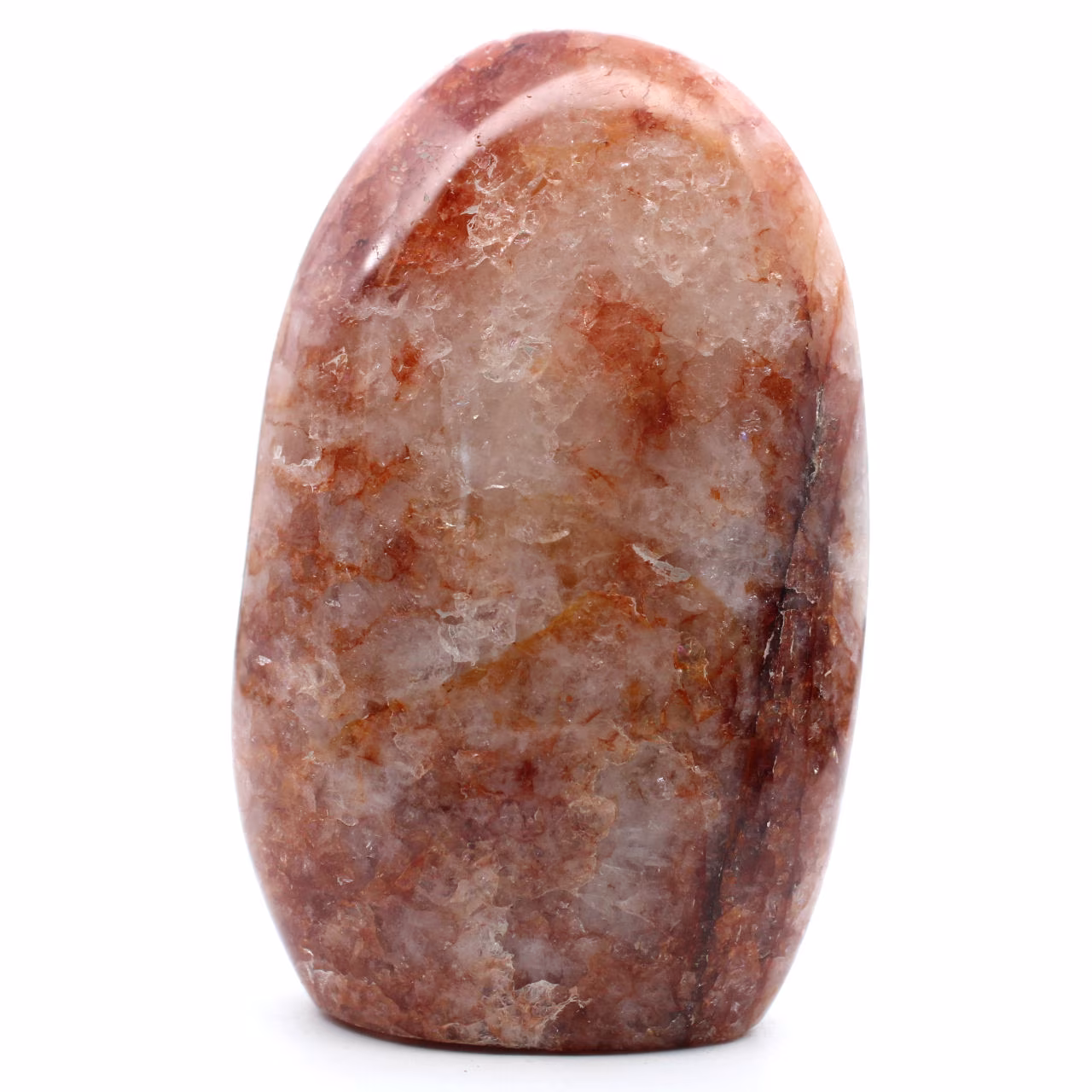 Polerad rock i röd kvarts