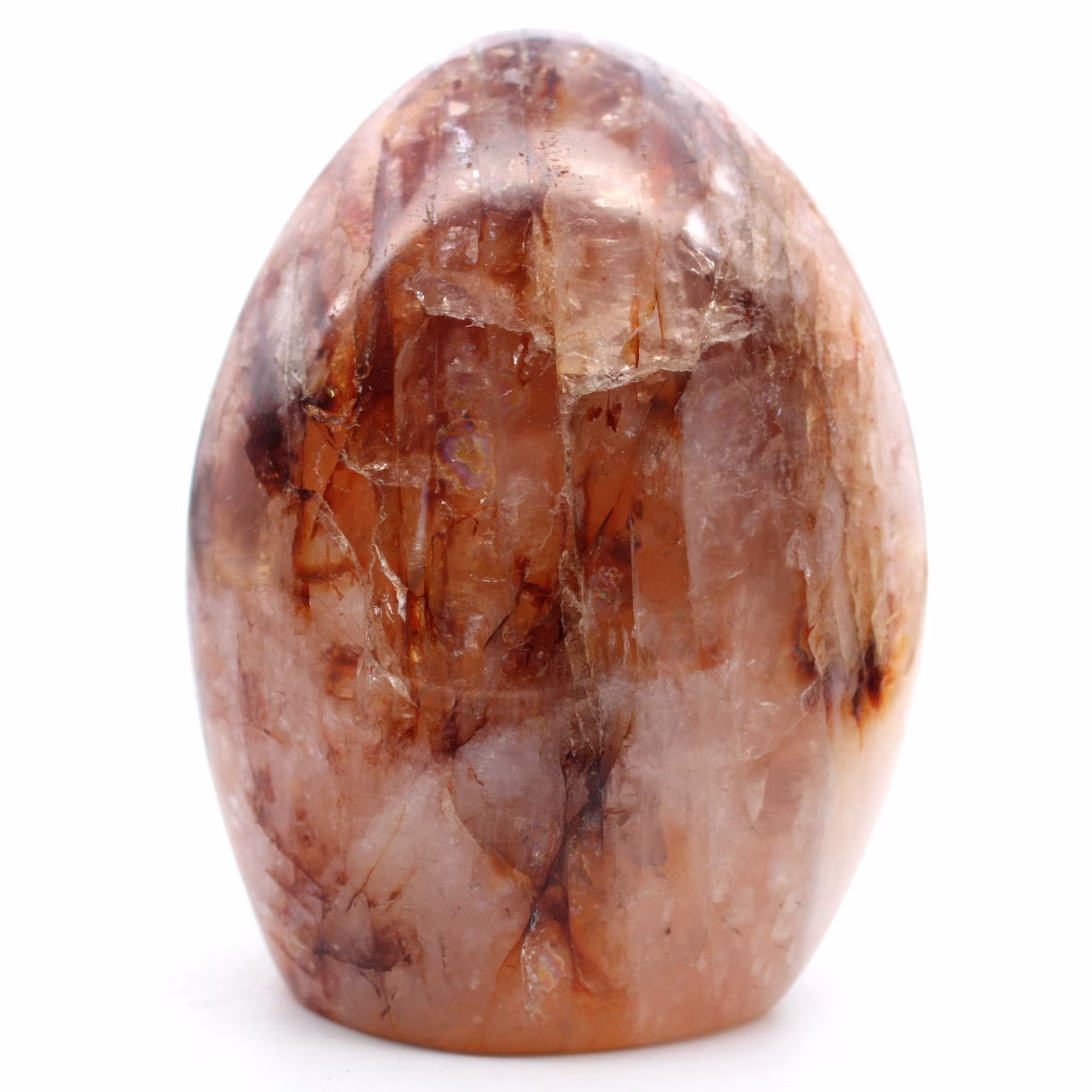 Polerad freeform red quartz