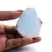 Halvpolerad larimar plakett