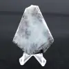 Halvpolerad larimar plakett - 2