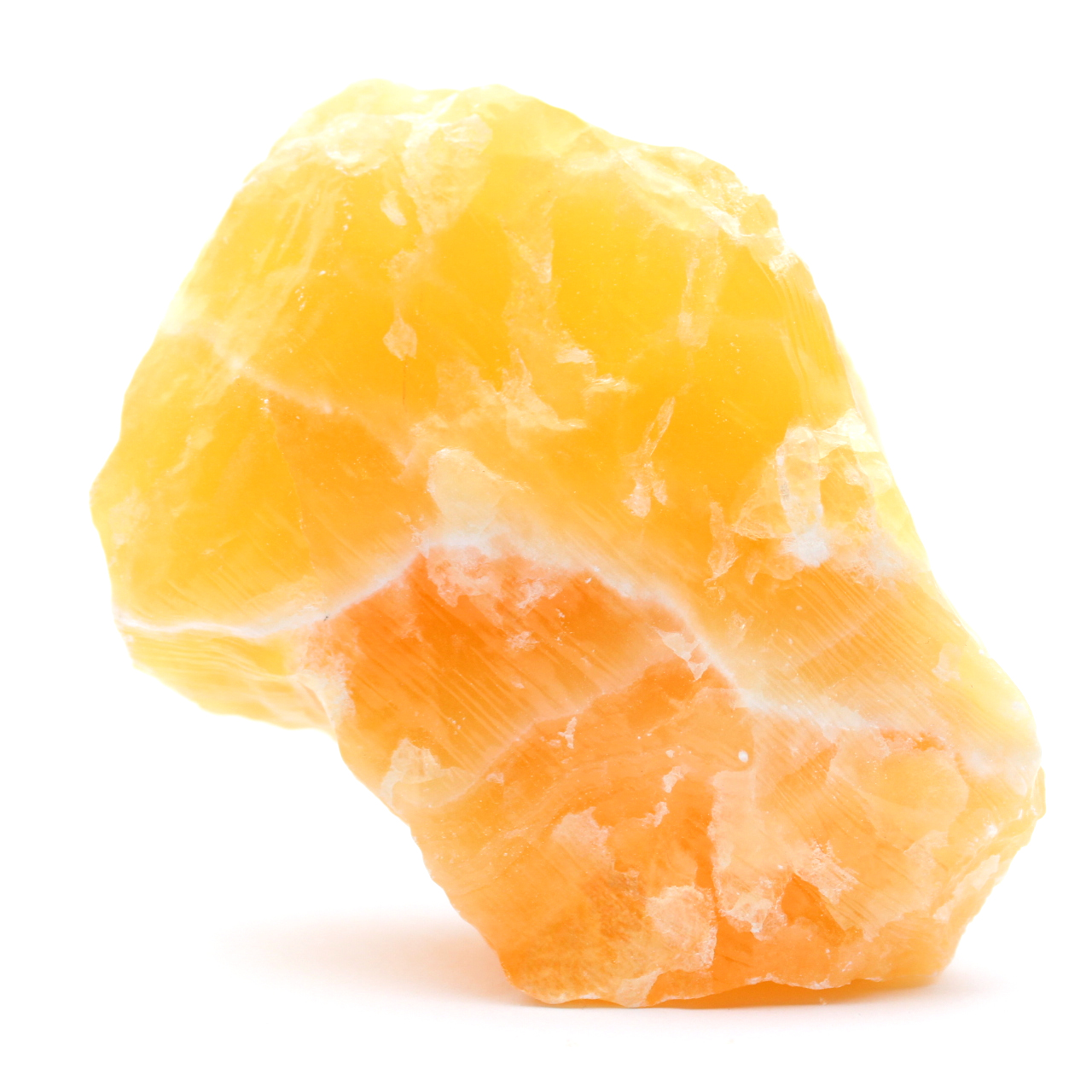 Rå orange kalcit