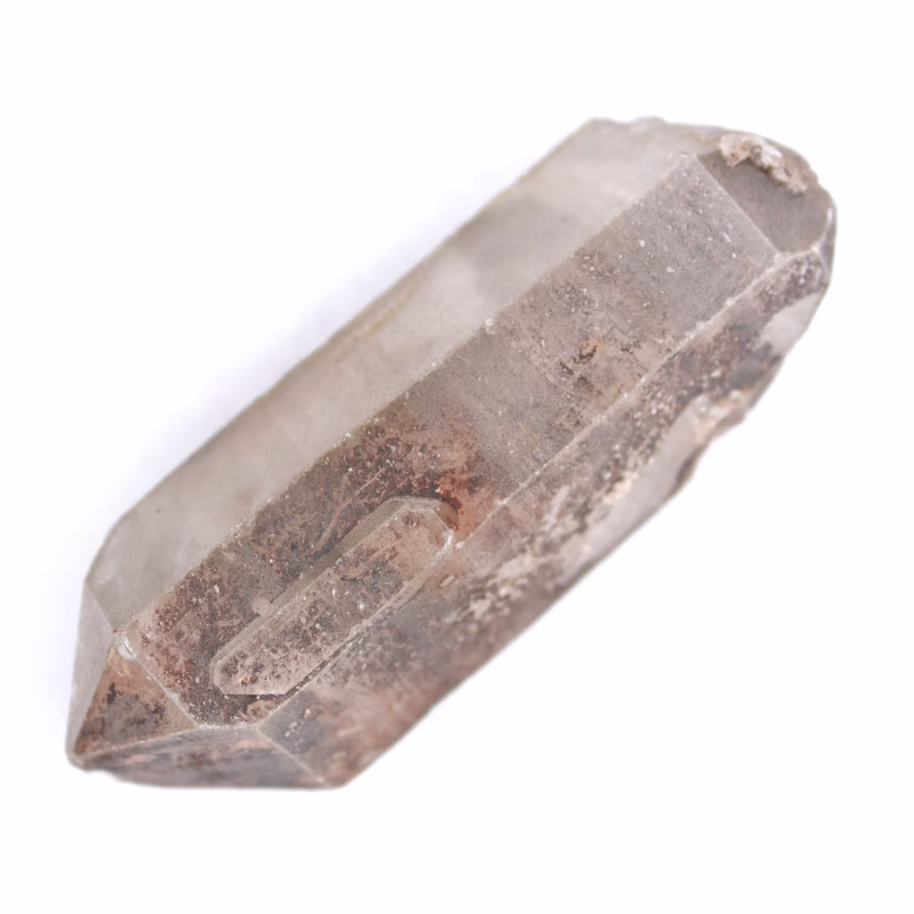 Bi-Terminated Smoky Quartz Crystal