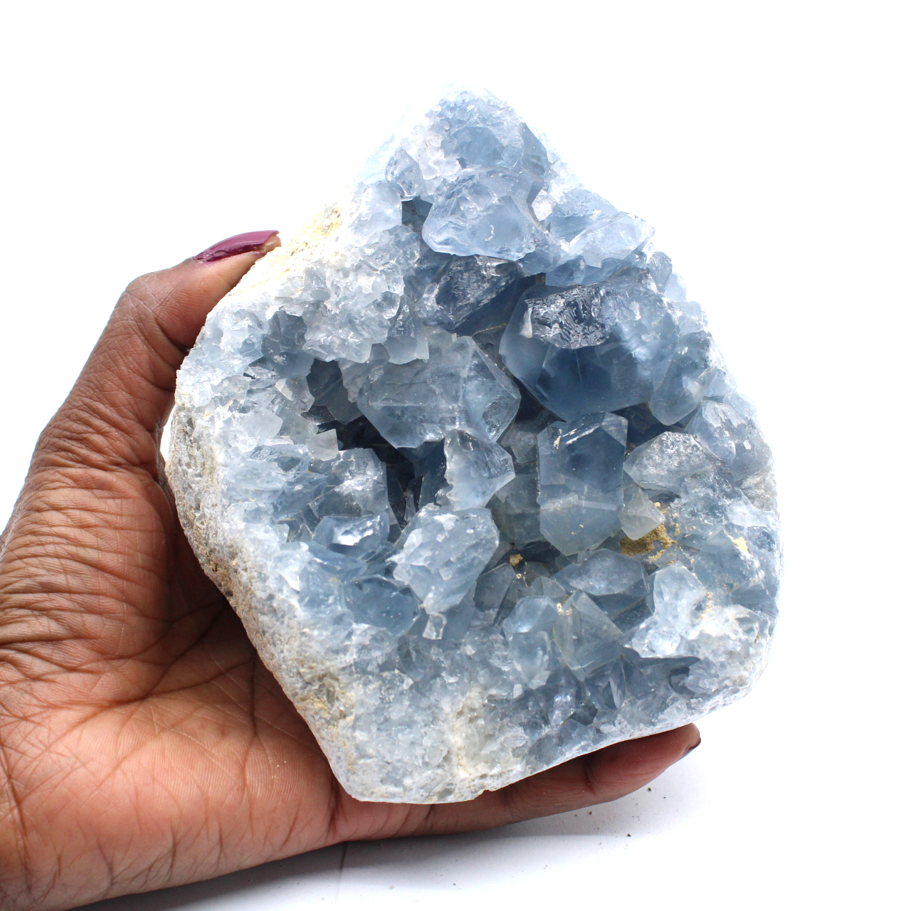 Celestite från Madagaskar kristalliserade