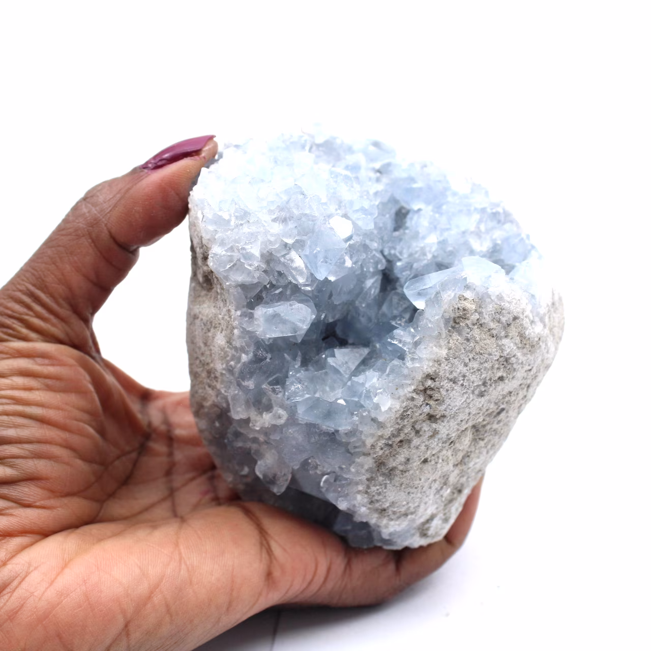 Celestite kristaller från Madagaskar