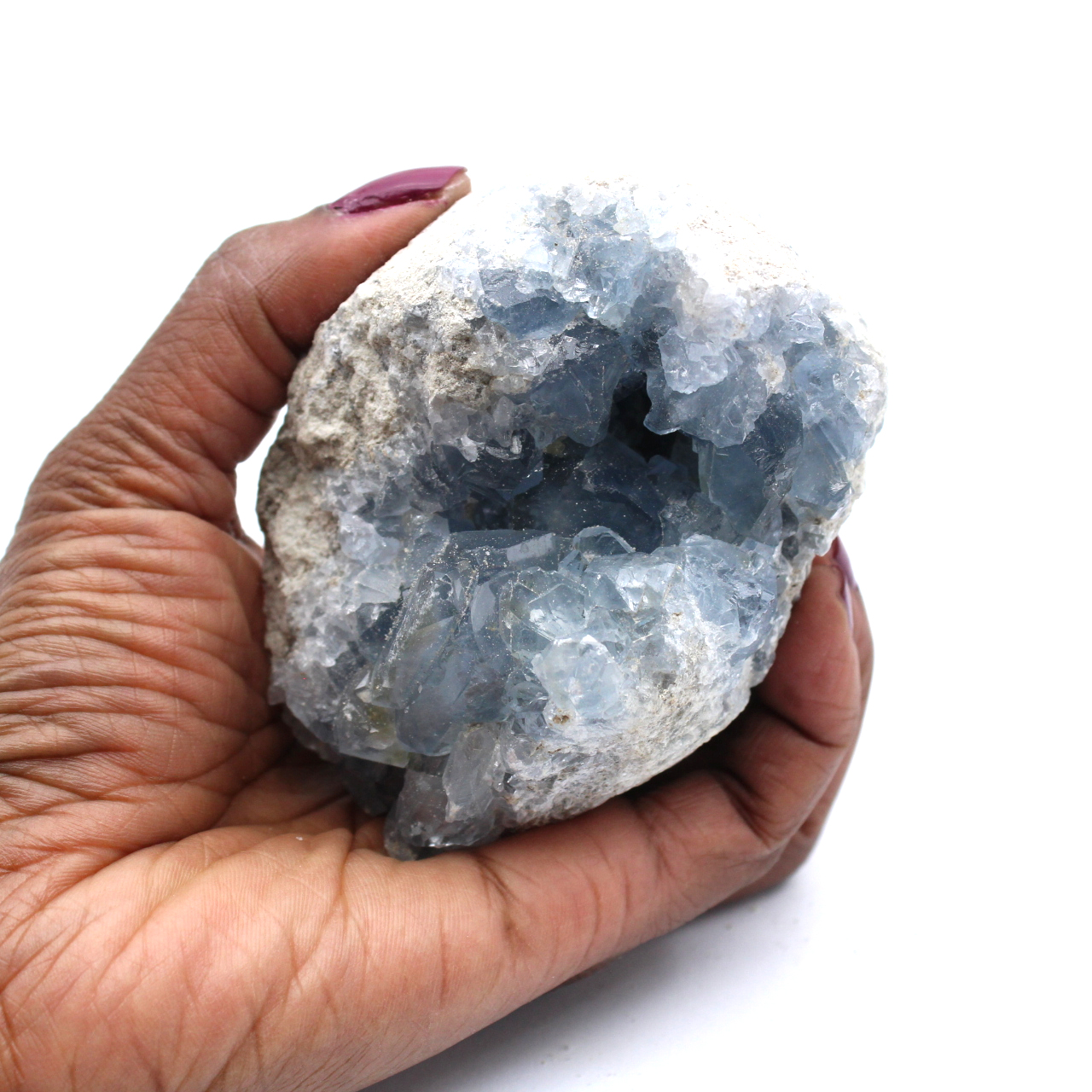 Celestite från Madagaskar kristalliserade