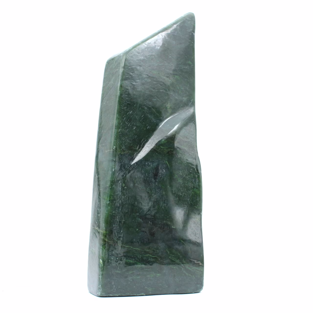 Nephrite jade att posera