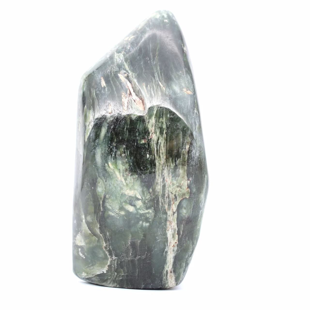 Jade nephrite polerad sten