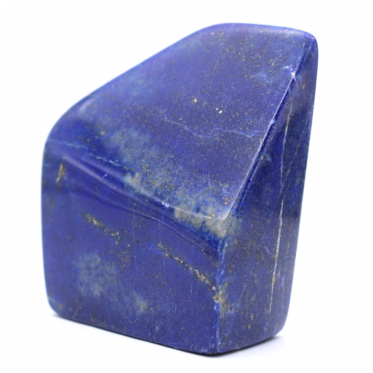 Polerad lapis lazuli sten
